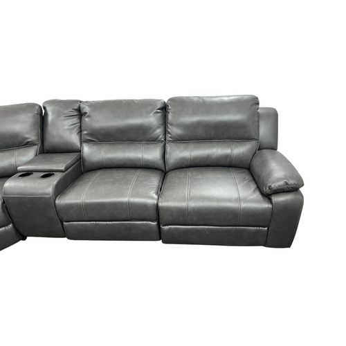 Latitude Run Jeanna Modern & Contemporary 6-Piece Modular Power Reclining Sectional Sofa with Integrated Console and USB Charging Port, image 6