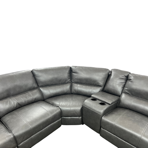 Latitude Run Jeanna Modern & Contemporary 6-Piece Modular Power Reclining Sectional Sofa with Integrated Console and USB Charging Port, image 8