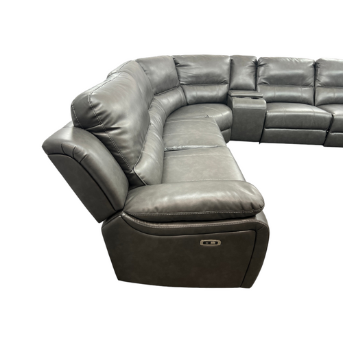 Latitude Run Jeanna Modern & Contemporary 6-Piece Modular Power Reclining Sectional Sofa with Integrated Console and USB Charging Port, image 10