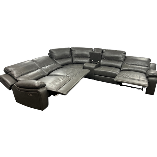 Latitude Run Jeanna Modern & Contemporary 6-Piece Modular Power Reclining Sectional Sofa with Integrated Console and USB Charging Port, image 14