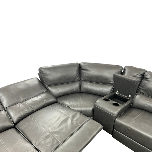 Latitude Run Jeanna Modern & Contemporary 6-Piece Modular Power Reclining Sectional Sofa with Integrated Console and USB Charging Port, image 20