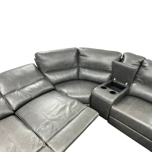 Latitude Run Jeanna Modern & Contemporary 6-Piece Modular Power Reclining Sectional Sofa with Integrated Console and USB Charging Port, image 21