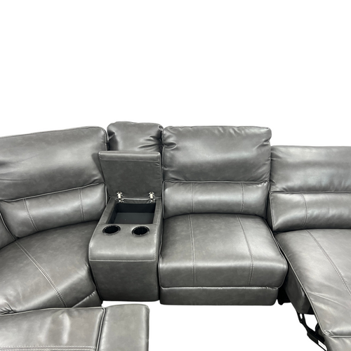 Latitude Run Jeanna Modern & Contemporary 6-Piece Modular Power Reclining Sectional Sofa with Integrated Console and USB Charging Port, image 22