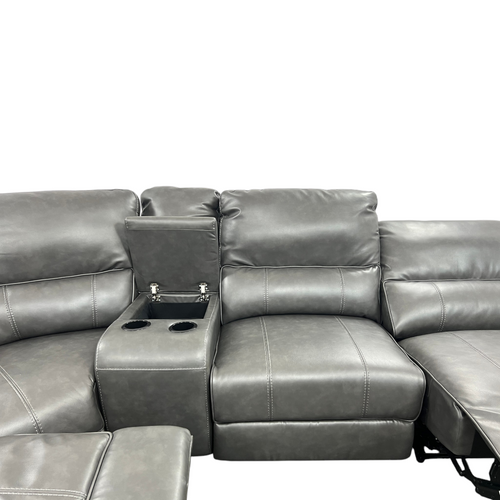Latitude Run Jeanna Modern & Contemporary 6-Piece Modular Power Reclining Sectional Sofa with Integrated Console and USB Charging Port, image 23