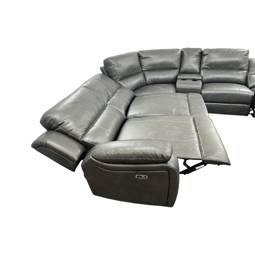 Latitude Run Jeanna Modern & Contemporary 6-Piece Modular Power Reclining Sectional Sofa with Integrated Console and USB Charging Port, image 30