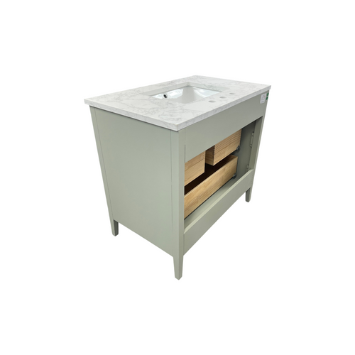 Ebern Designs Bilroy Single Bathroom Vanity with Engineered Stone Top, image 10