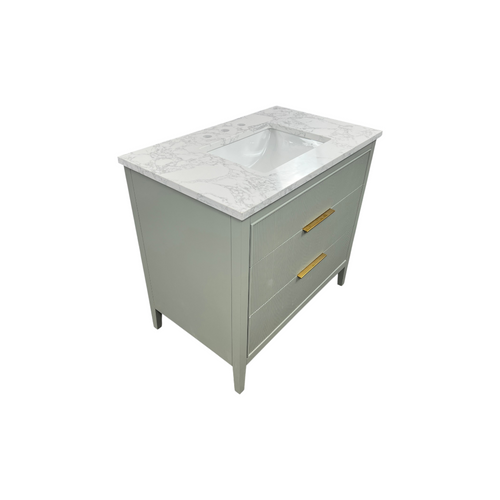 Ebern Designs Bilroy Single Bathroom Vanity with Engineered Stone Top, image 16