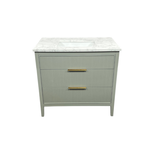 Ebern Designs Bilroy Single Bathroom Vanity with Engineered Stone Top, image 26