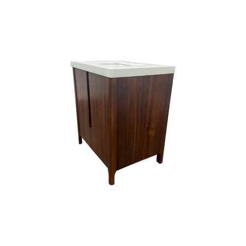 Water Creation Sequoia Single Sink Whitebrook Quartz Countertop Bath Vanity in Mango Wood, image 7