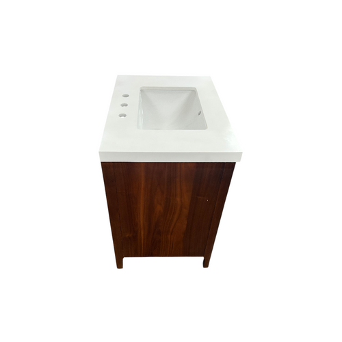 Water Creation Sequoia Single Sink Whitebrook Quartz Countertop Bath Vanity in Mango Wood, image 18