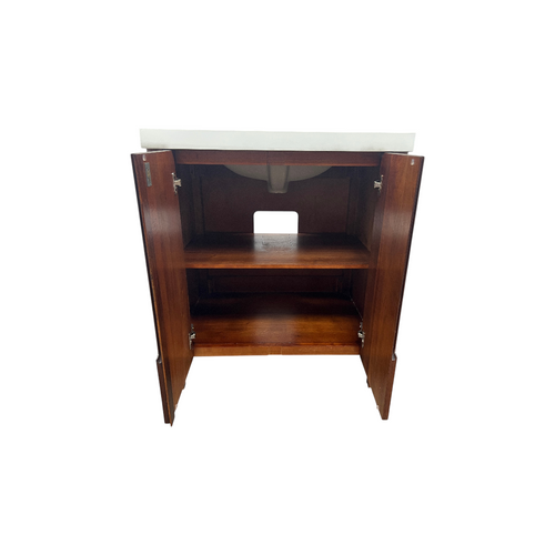 Water Creation Sequoia Single Sink Whitebrook Quartz Countertop Bath Vanity in Mango Wood, image 23