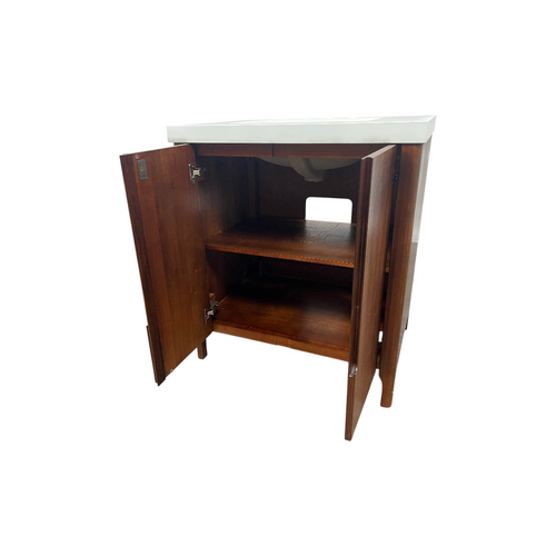 Water Creation Sequoia Single Sink Whitebrook Quartz Countertop Bath Vanity in Mango Wood, image 24