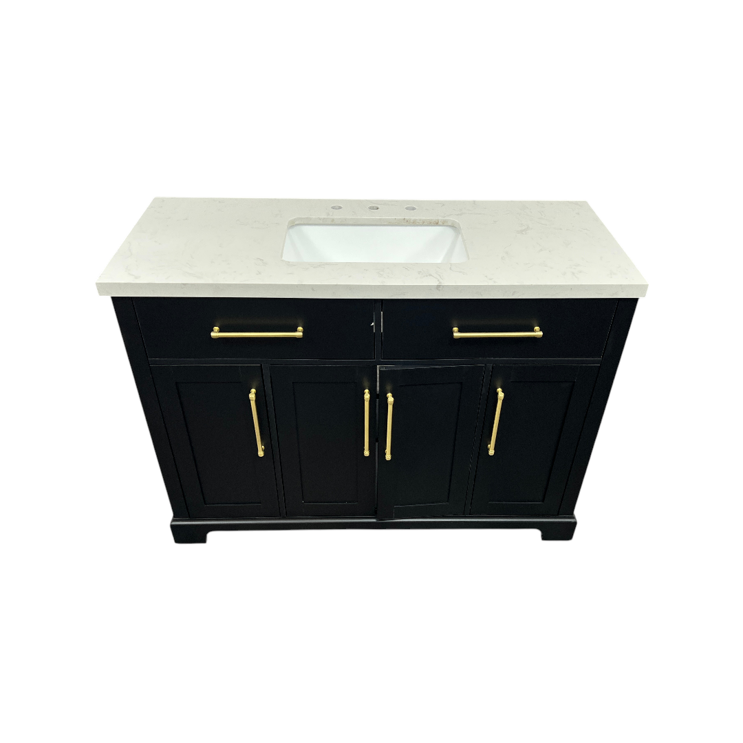 House of Hampton Dahen Single Bathroom Vanity with Engineered Stone Top