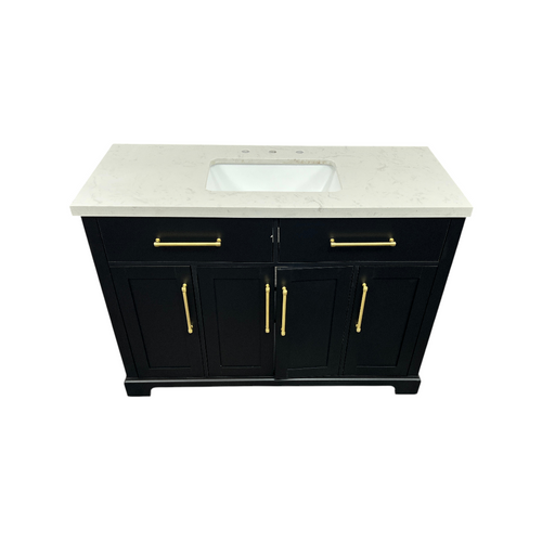 House of Hampton Dahen Single Bathroom Vanity with Engineered Stone Top, image 3