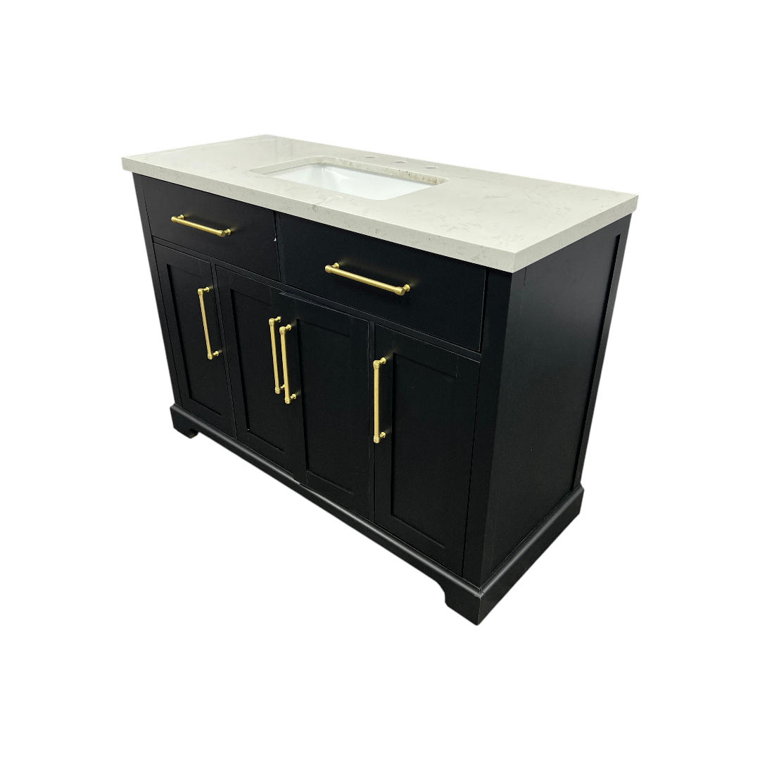 House of Hampton Dahen Single Bathroom Vanity with Engineered Stone Top