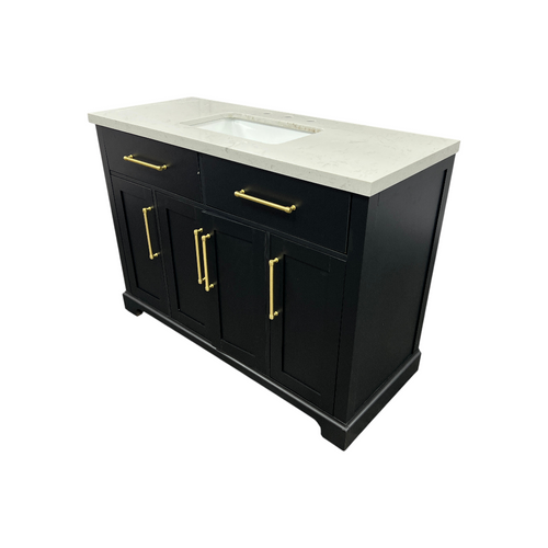 House of Hampton Dahen Single Bathroom Vanity with Engineered Stone Top, image 4
