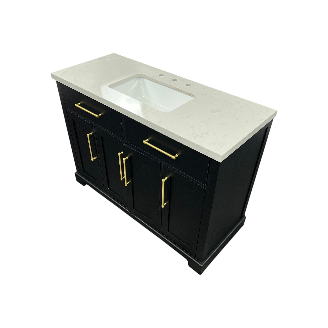 House of Hampton Dahen Single Bathroom Vanity with Engineered Stone Top