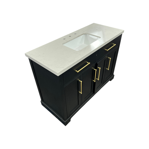 House of Hampton Dahen Single Bathroom Vanity with Engineered Stone Top, image 7