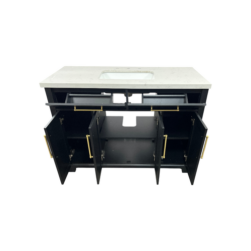 House of Hampton Dahen Single Bathroom Vanity with Engineered Stone Top, image 8