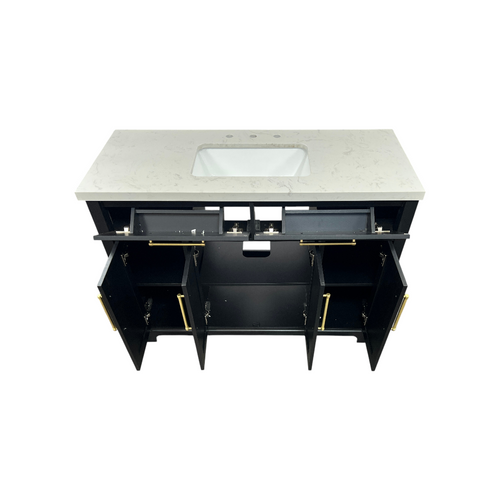 House of Hampton Dahen Single Bathroom Vanity with Engineered Stone Top, image 9
