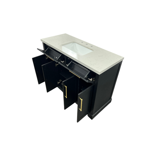 House of Hampton Dahen Single Bathroom Vanity with Engineered Stone Top, image 12
