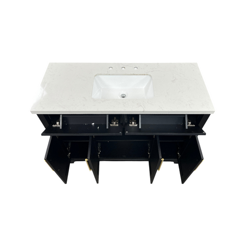 House of Hampton Dahen Single Bathroom Vanity with Engineered Stone Top, image 25