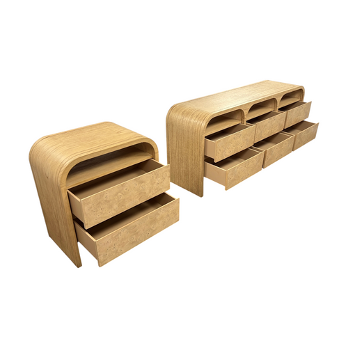 Castlery Crescent 6-Drawer Dresser and 2-Drawer Bedside Table Set, image 29