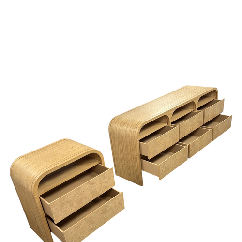 Castlery Crescent 6-Drawer Dresser and 2-Drawer Bedside Table Set, image 30