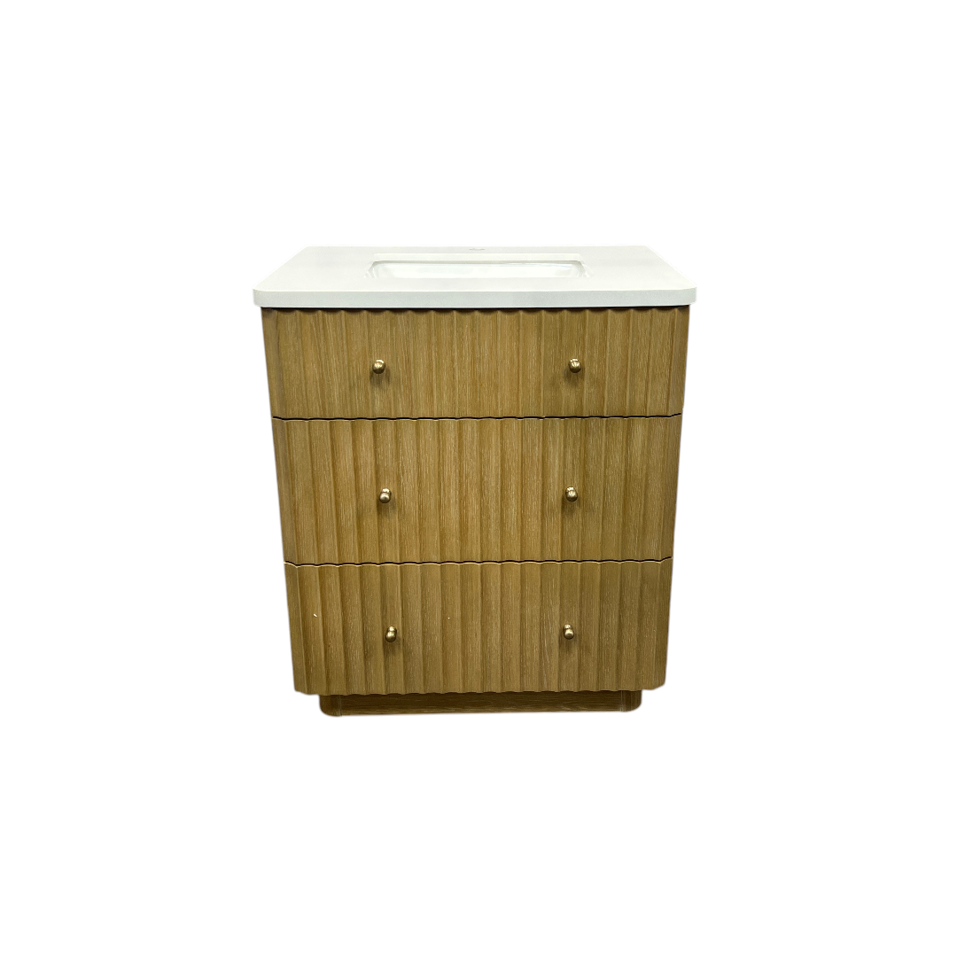 Ari Kitchen & Bath La Jolla Single Bathroom Vanity With Engineered Stone Top
