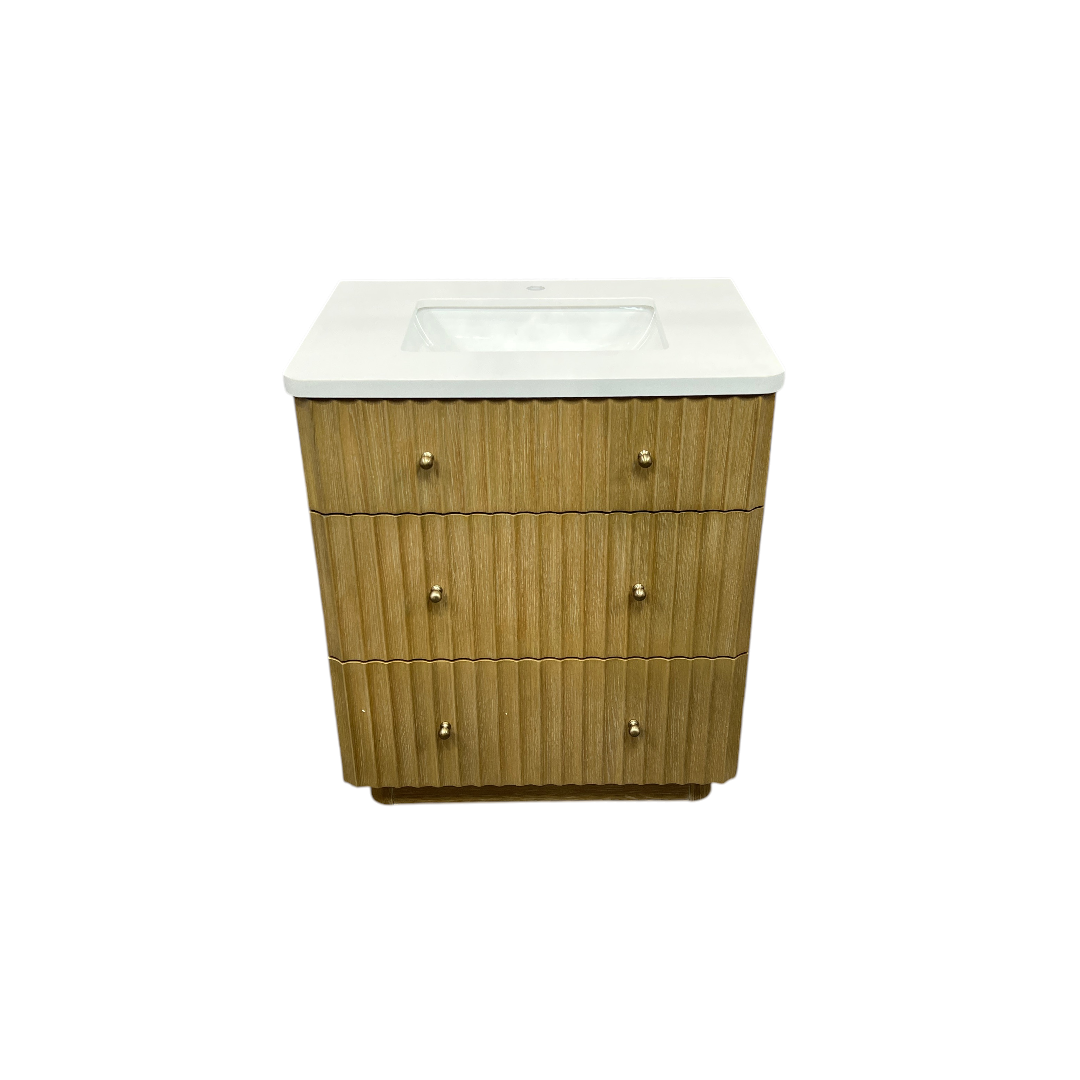 Ari Kitchen & Bath La Jolla Single Bathroom Vanity With Engineered Stone Top