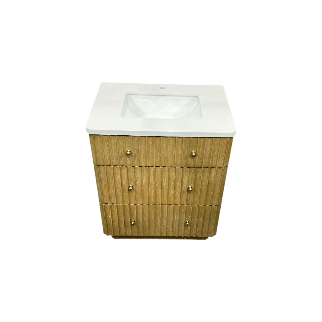 Ari Kitchen & Bath La Jolla Single Bathroom Vanity With Engineered Stone Top