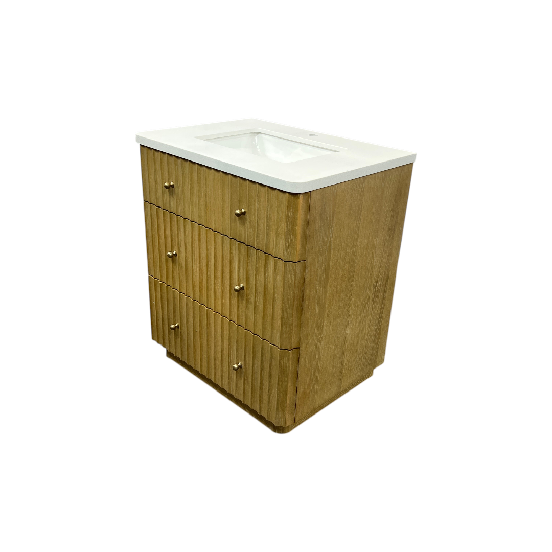 Ari Kitchen & Bath La Jolla Single Bathroom Vanity With Engineered Stone Top