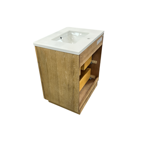 Ari Kitchen & Bath La Jolla Single Bathroom Vanity With Engineered Stone Top, image 9
