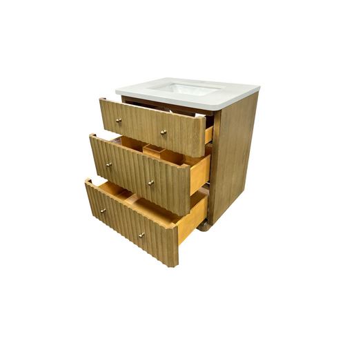 Ari Kitchen & Bath La Jolla Single Bathroom Vanity With Engineered Stone Top, image 21