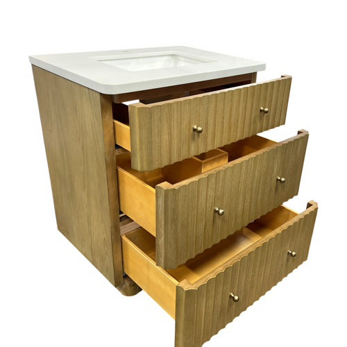 Ari Kitchen & Bath La Jolla Single Bathroom Vanity With Engineered Stone Top, image 22