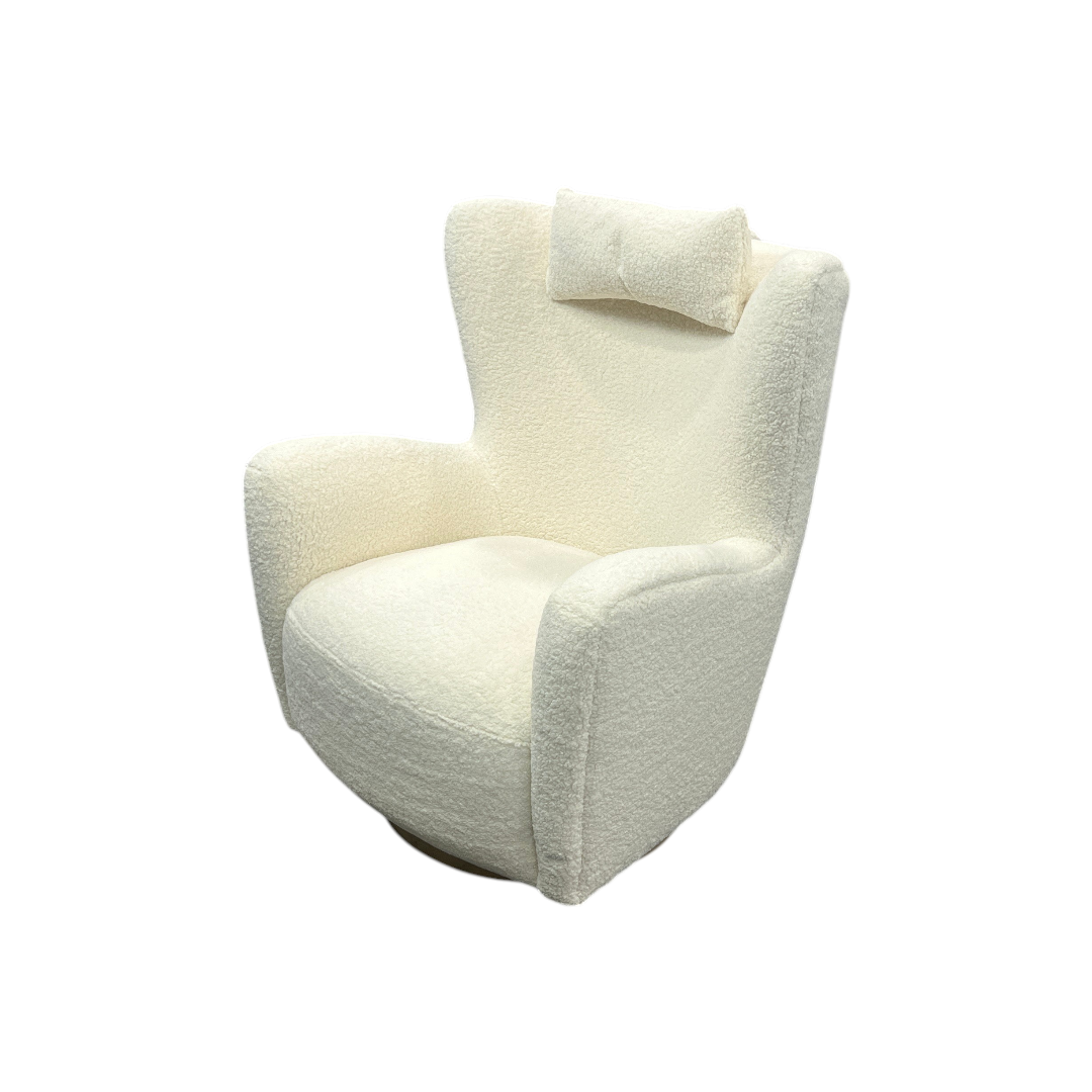 Castlery Collette Sherpa Swivel Armchair