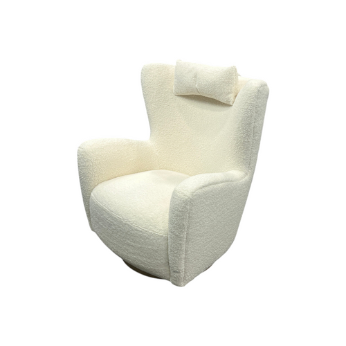 Collette Sherpa Swivel Armchair, image 2