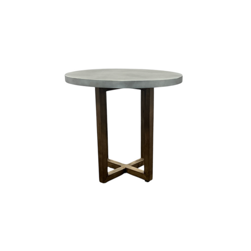 Gracie Oaks Round Minimalist Solid Wood Dining Table, image 2