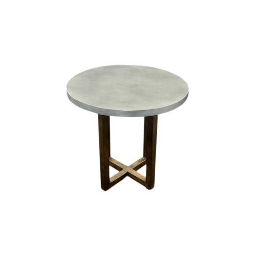 Gracie Oaks Round Minimalist Solid Wood Dining Table, image 4