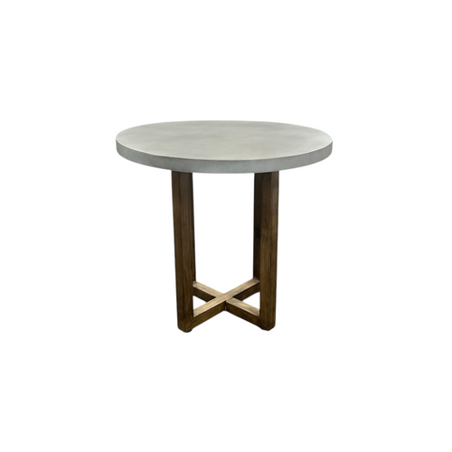 Gracie Oaks Round Minimalist Solid Wood Dining Table, image 8