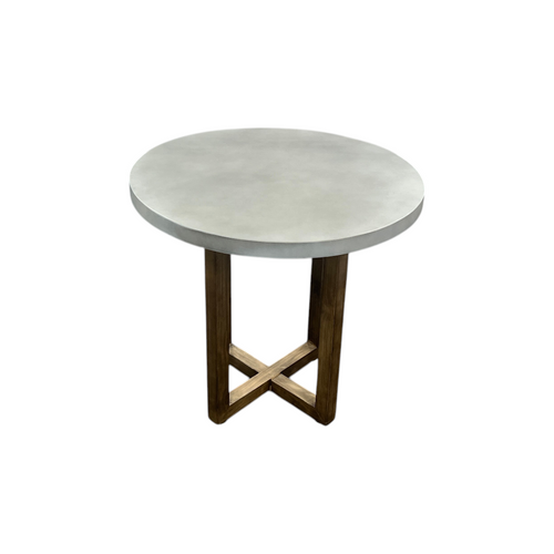 Gracie Oaks Round Minimalist Solid Wood Dining Table, image 9
