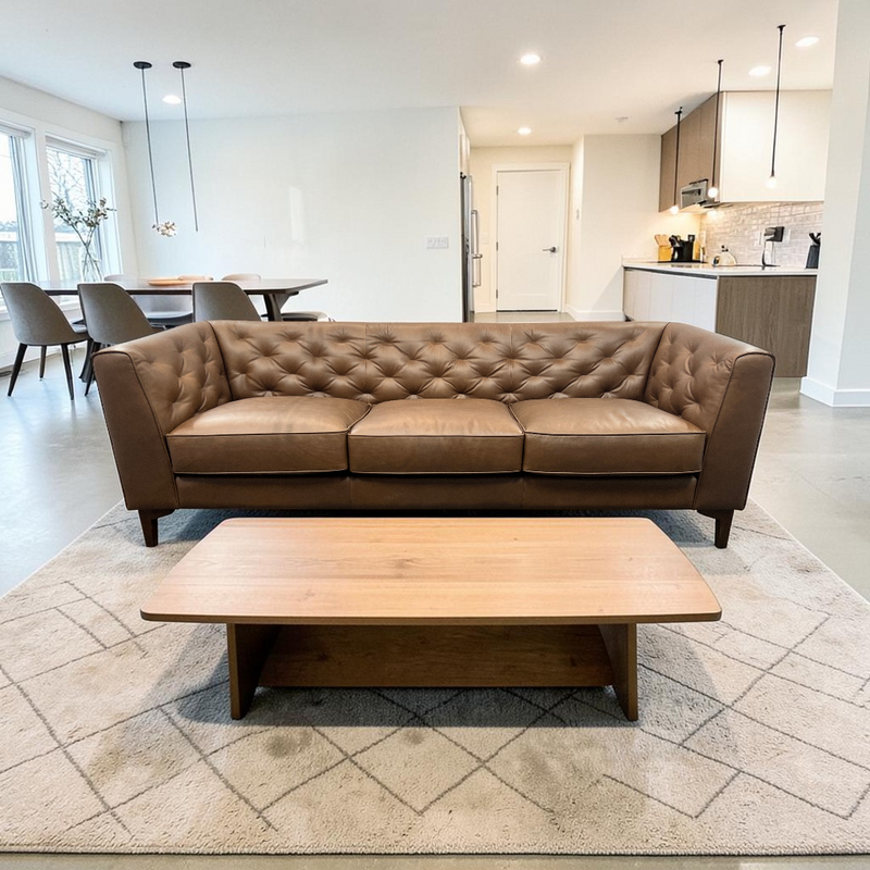 Poly and Bark Essex Leather Sofa