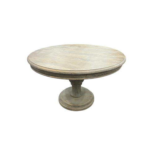 Dovetail Furniture Mango Solid Wood Pedestal Dining Table, image 2