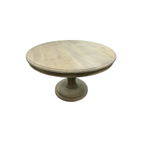 Dovetail Furniture Mango Solid Wood Pedestal Dining Table, image 4