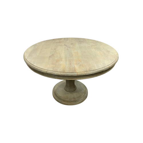 Dovetail Furniture Mango Solid Wood Pedestal Dining Table, image 6