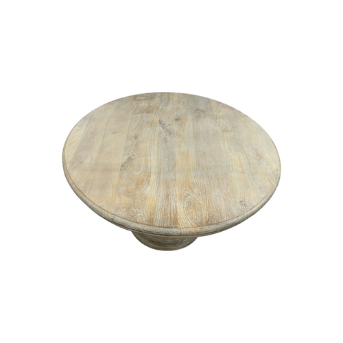 Dovetail Furniture Mango Solid Wood Pedestal Dining Table, image 7