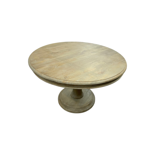 Dovetail Furniture Mango Solid Wood Pedestal Dining Table, image 9
