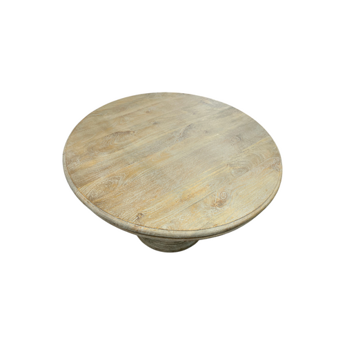 Dovetail Furniture Mango Solid Wood Pedestal Dining Table, image 10