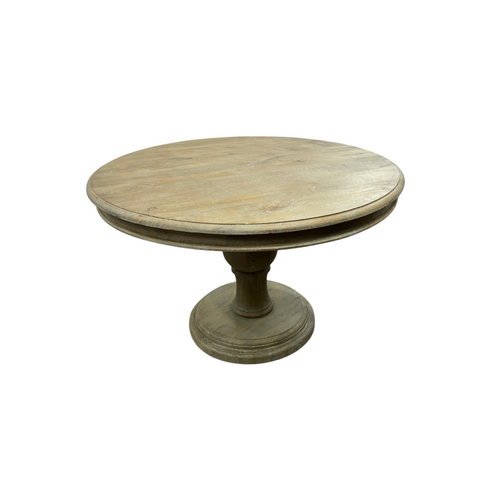 Dovetail Furniture Mango Solid Wood Pedestal Dining Table, image 11