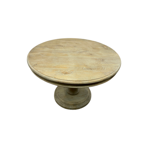 Dovetail Furniture Mango Solid Wood Pedestal Dining Table, image 12